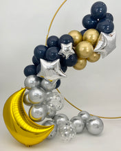 Load image into Gallery viewer, Sweet Moon 50 Piece Moon and Star Balloons Garland Set- Baby Shower, Birthday, Gender Reveal, Bridal Shower. Eid, and Ramadan Party Decoration (Navy Blue)