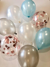 Load image into Gallery viewer, Sweet Moon 11 Piece Moon and Star Balloons Bouquet - Baby Shower, Birthday, Gender Reveal, Eid, and Ramadan Party Decoration (Blue)